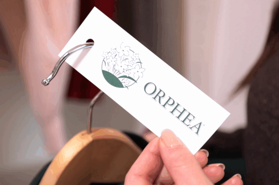Orphea strips used in clothes